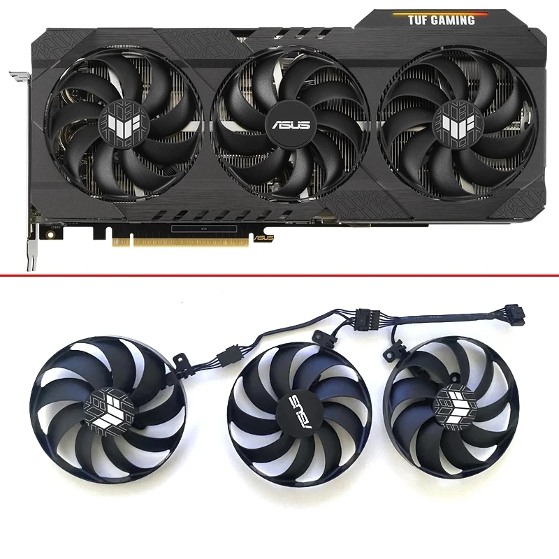 

87MM CF9010U12D 7PIN DC 12V RTX3080 GPU Cooling FAN For ASUS GeForce RTX 3060 Ti 3070 3080 3090 TUF OC GAMING Graphics Card Fan