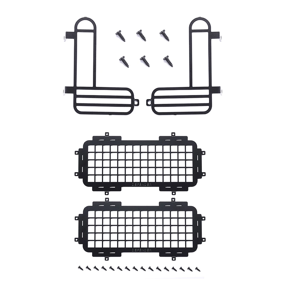 

For MN D90 D99S MN99S Rear Lampshade Reversing Lamp Protection Cover & Metal Stereoscopic Window Mesh Protective Net