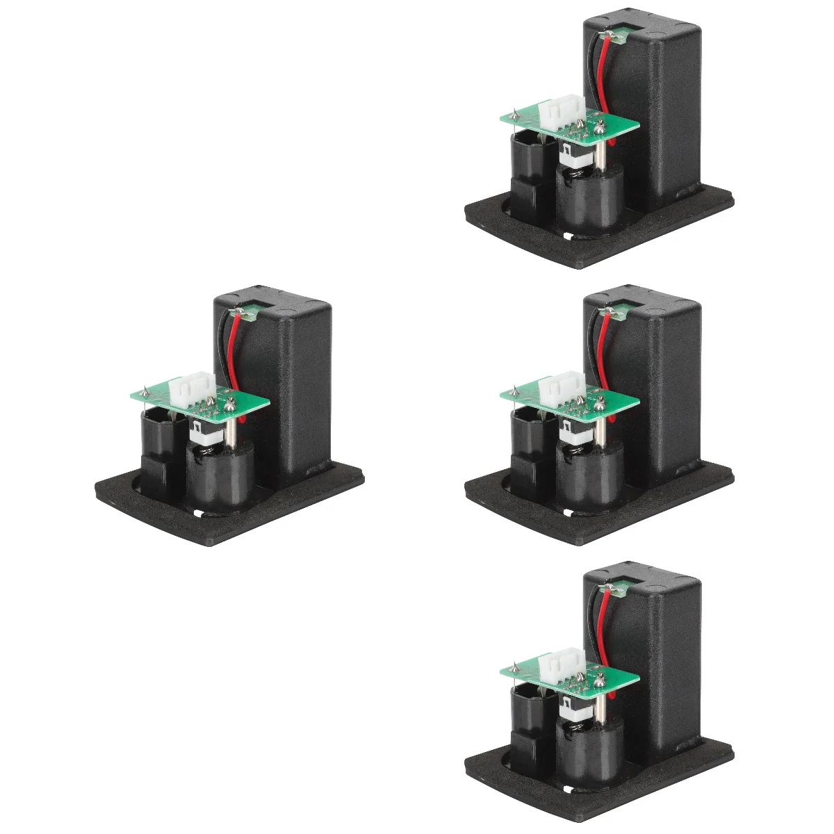 

4pcs Pickup Box 9V Guitar and Active Pick Case Holder