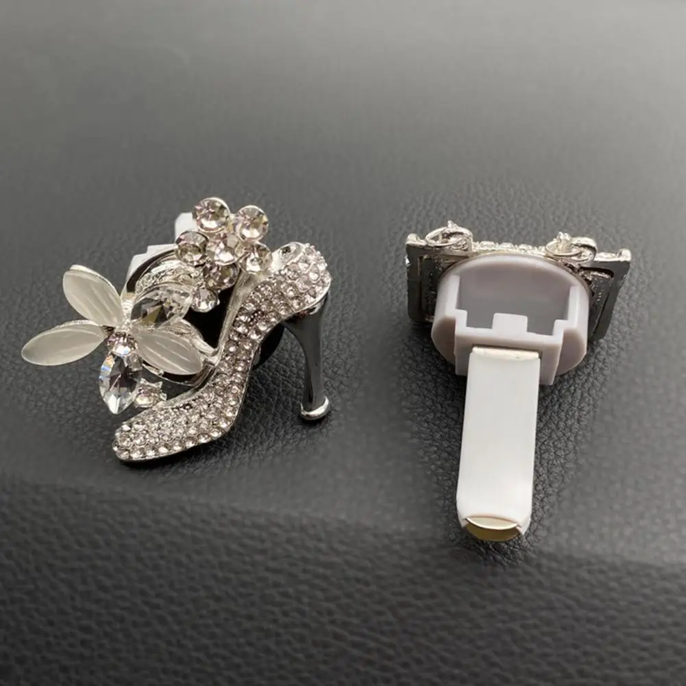 

Durable Car Vent Clip Stylish Rhinestone High Heel Shoe Bag Car Air Vent Clips Sparkling Car Decorations for Universal for Car