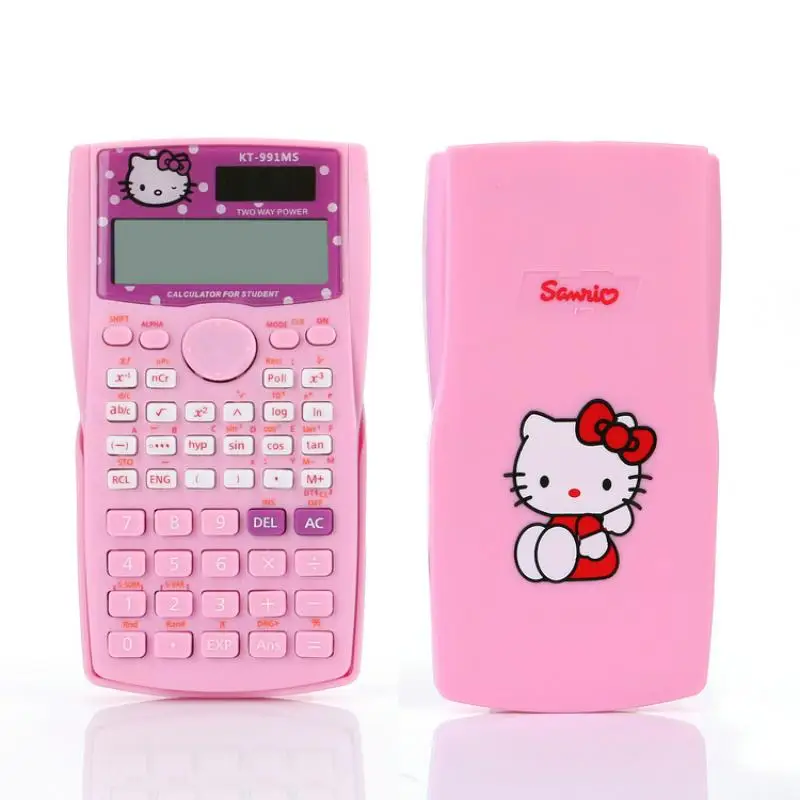 Hello Kitty Electronic Calculator Portable Student Scientific Function Calculator Home Office School Calculating Tool Girl Gifts images - 6