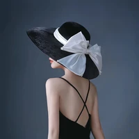 winter warm 100 wool catwalk model wind brim white bowknot ribbon leisure lady fedoras cap women warm outdoor hat