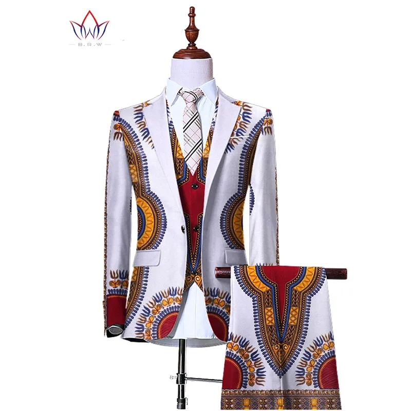 (Jacke + Weste + Hosen) blazer für Männer 3 Stück Slim Fit Cowboy Hochzeit Männer Anzug Retro Gentleman Mens Afrikanische Kleidung 6XL WYN230