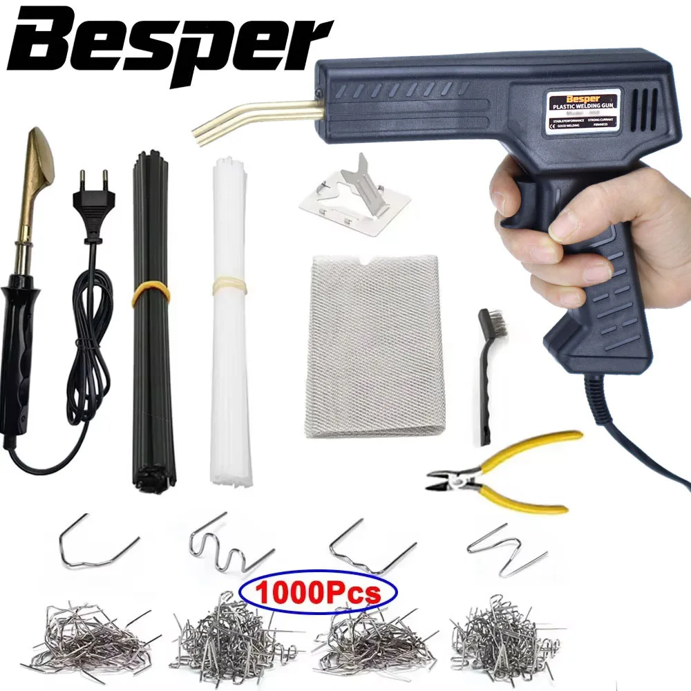 

Набор Для Сварки Пластика 50 Вт, 1000-2000 Шт., Горячий Степлер, Инструмент Для Ремонта Кузовных Панелей