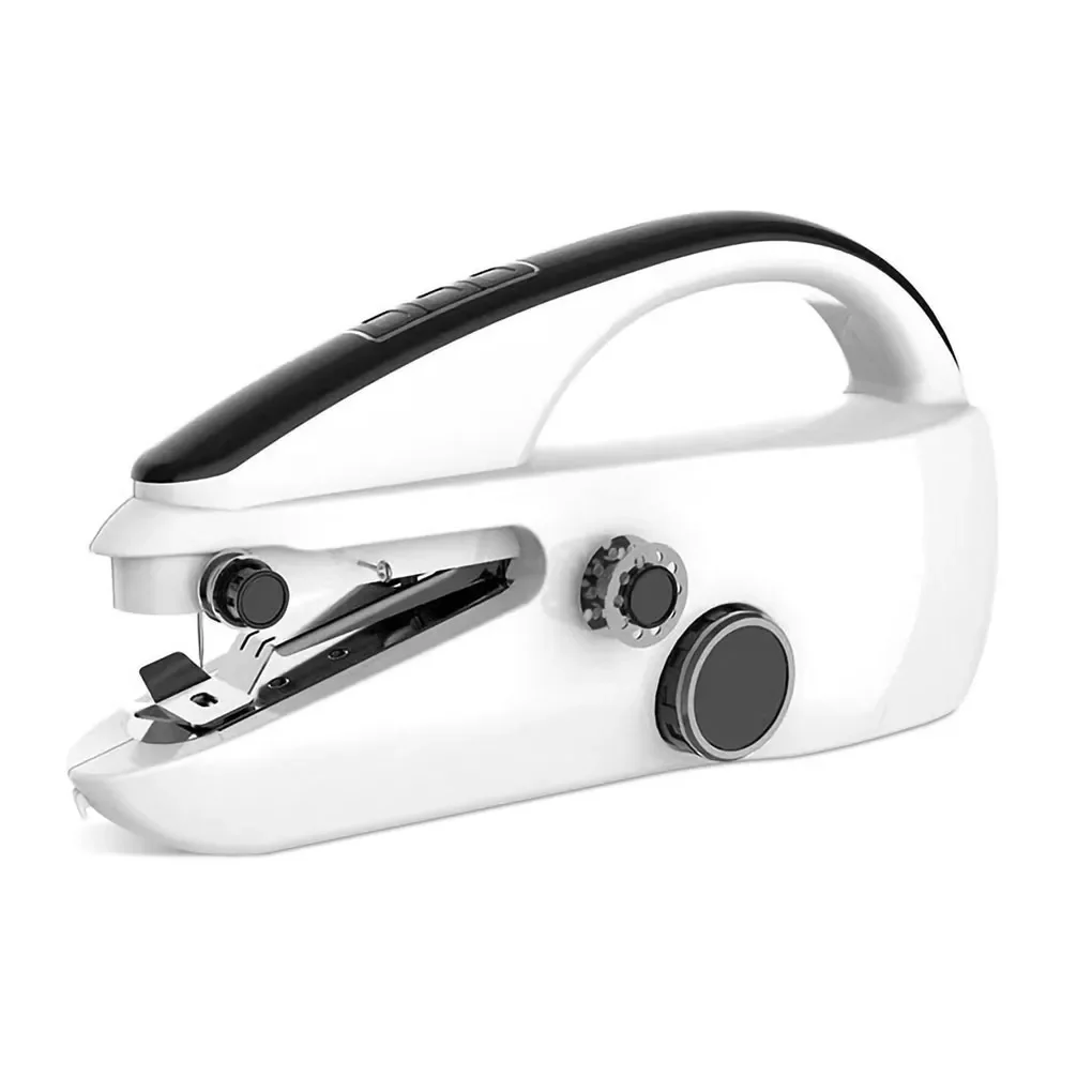 

2022 Mini Handheld Electric Sewing Machine Home Portable Small Sewing Machine Two-Speed Adjustment With Thread Trimmer White