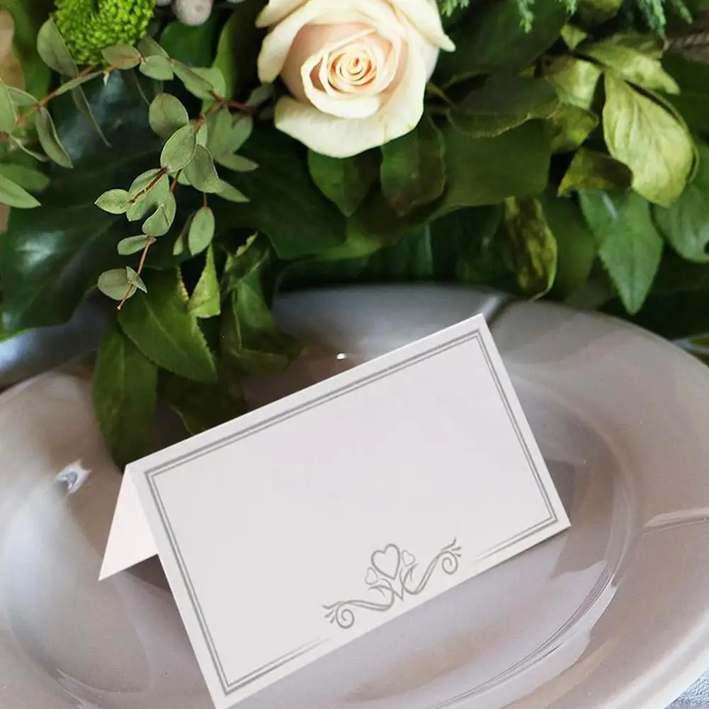 

25PCS Place Cards Wedding Wedding Table Card Decoration Table Name Message Home Mariage Decor Event Party Supplies