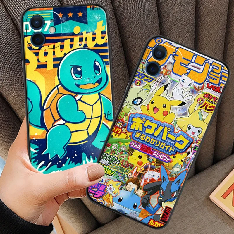 

Pokemon Pikachu Bandai Phone Cases For iPhone 11 12 Pro MAX 6S 7 8 Plus XS MAX 12 13 Mini X XR SE 2020 Soft TPU Coque Funda