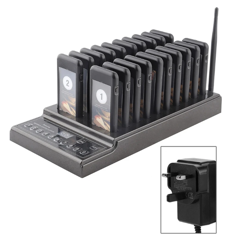

YYDS SU-68Z Wireless Calling System 999 Channels Restaurant Queue Call Restaurant Paging System 1km Connection Distance