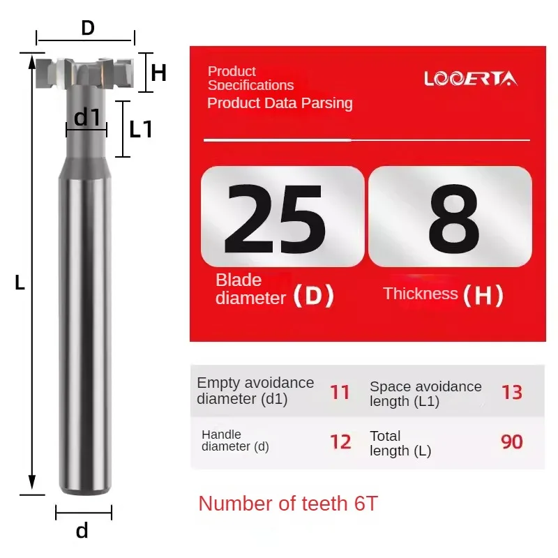 

Т-образная фреза из сплава вольфрама и кобальта