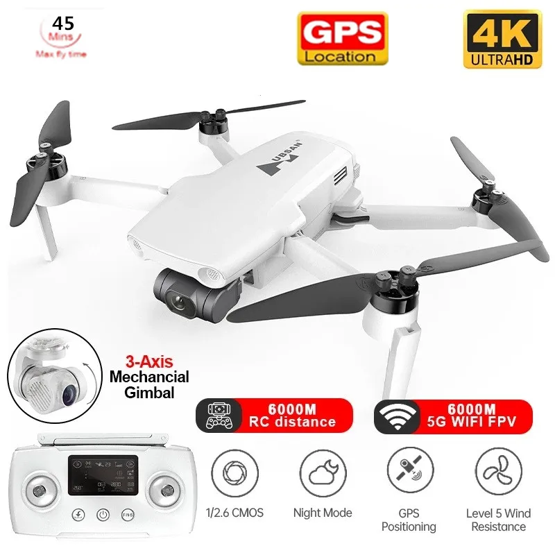 

MMBL Дрон 4k Профессиональный GPS 6 км 3-осевой шарнир WiFi FPV RC Квадрокоптер 45 минут полета RC игрушечные дроны RTF Вертолет 249g