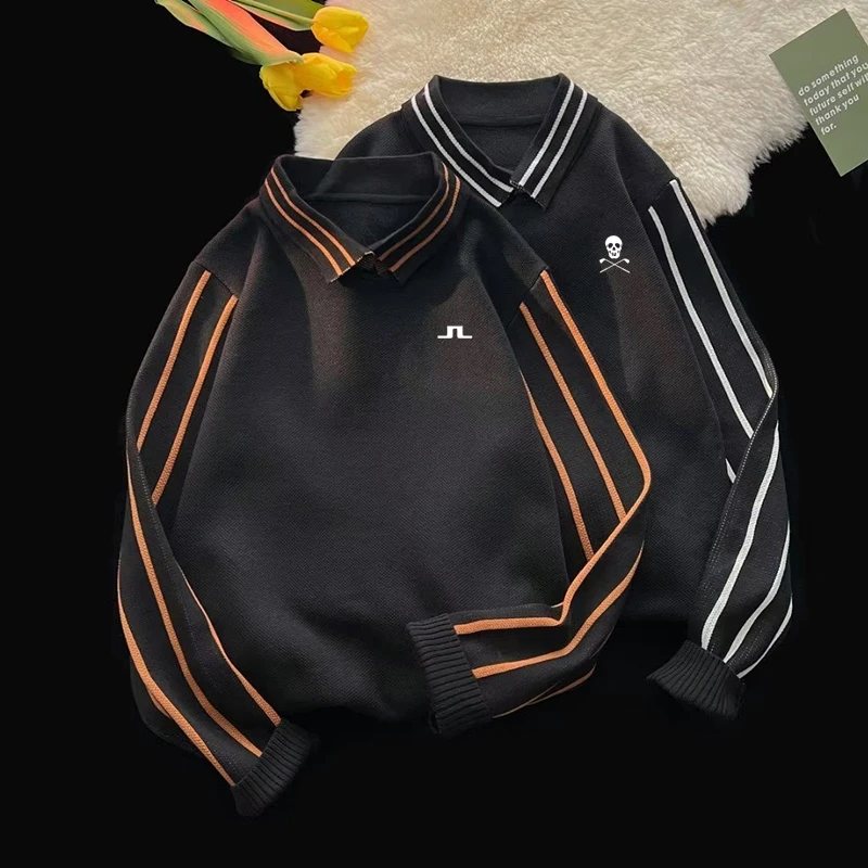 

Мужская Трикотажная футболка для гольфа из двух частей, наряд для гольфа, Осенний Топ, повседневная одежда для тенниса, Южный пейзаж, 2023