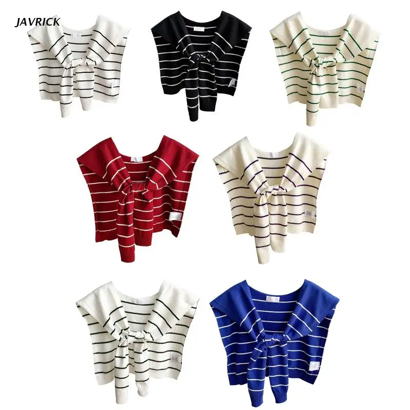 

Striped Shoulder Wrap Solid Knitted Shawl Crochet Shawls And Wraps Shrug Scarf Shawl Wraps For Women Lightweight