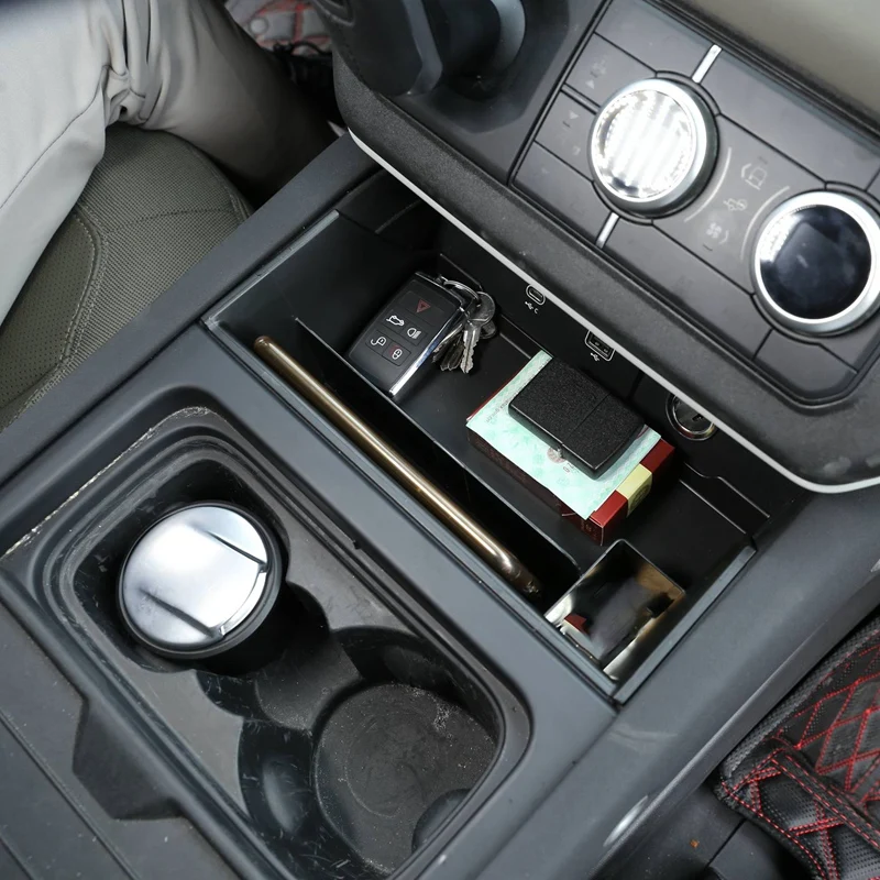 

ABS Car Central Control Multifunctional Storage Box Tray Divider Organizer Box for Land Rover Defender 110 2020-2021
