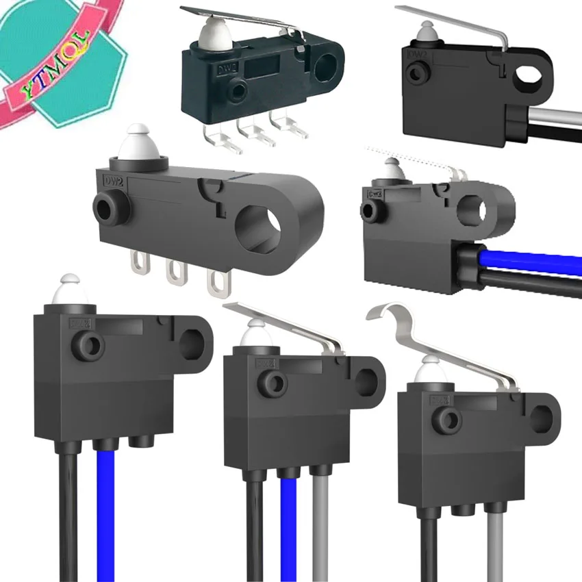 Водонепроницаемый микропереключатель DW2 IP67 длинная кнопка для зарядки 1 шт.