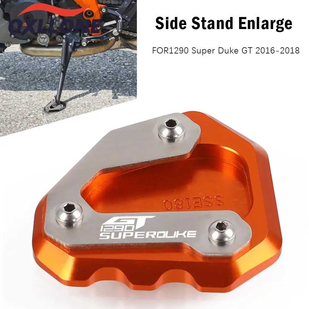 

For 1290 Super Duke GT 1290 Superduke GT 2014 2015 2016 Kickstand Side Stand Extension Foot Pad Support Motorcycle Accessories