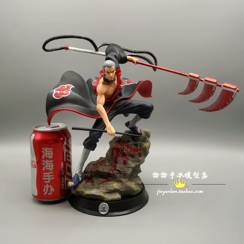 

30cm Naruto Anime Figure Cs Akatsuki Hidan Gk Statue Pvc Action Figuries Collectible Ornament Model Doll Toys For Halloween Gift