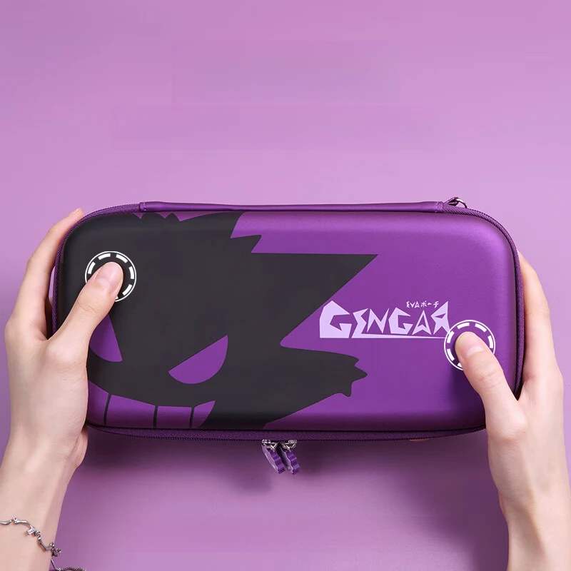 Фото Набор дорожных сумок с изображением аниме-персонажа Генгар для Nintendo Switch 2/OLED, жесткий противоударный чехол для игровой консоли, раздельные чехлы для Joy-Con №2