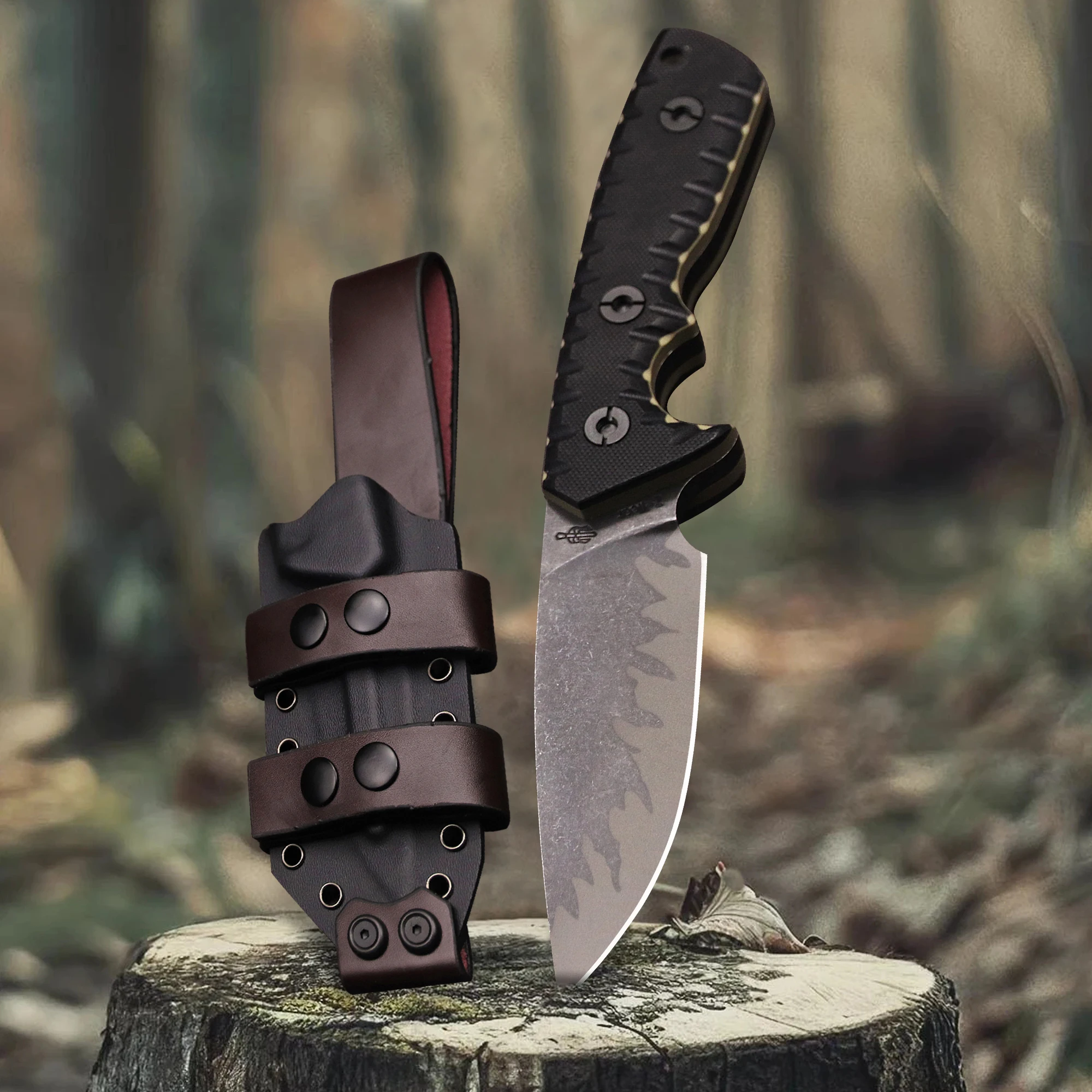 M-L (U.S.A) DC53 Stone Wash All Tang One Уличный нож для выживания в джунглях кемпинга EDC охотничий