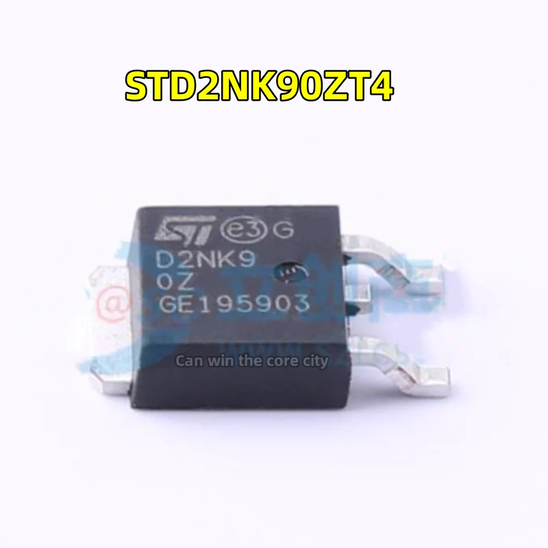 

10 pieces New original STD2NK90ZT4 STD2NK90Z screen printing D2NK9 MOS FT TO-252