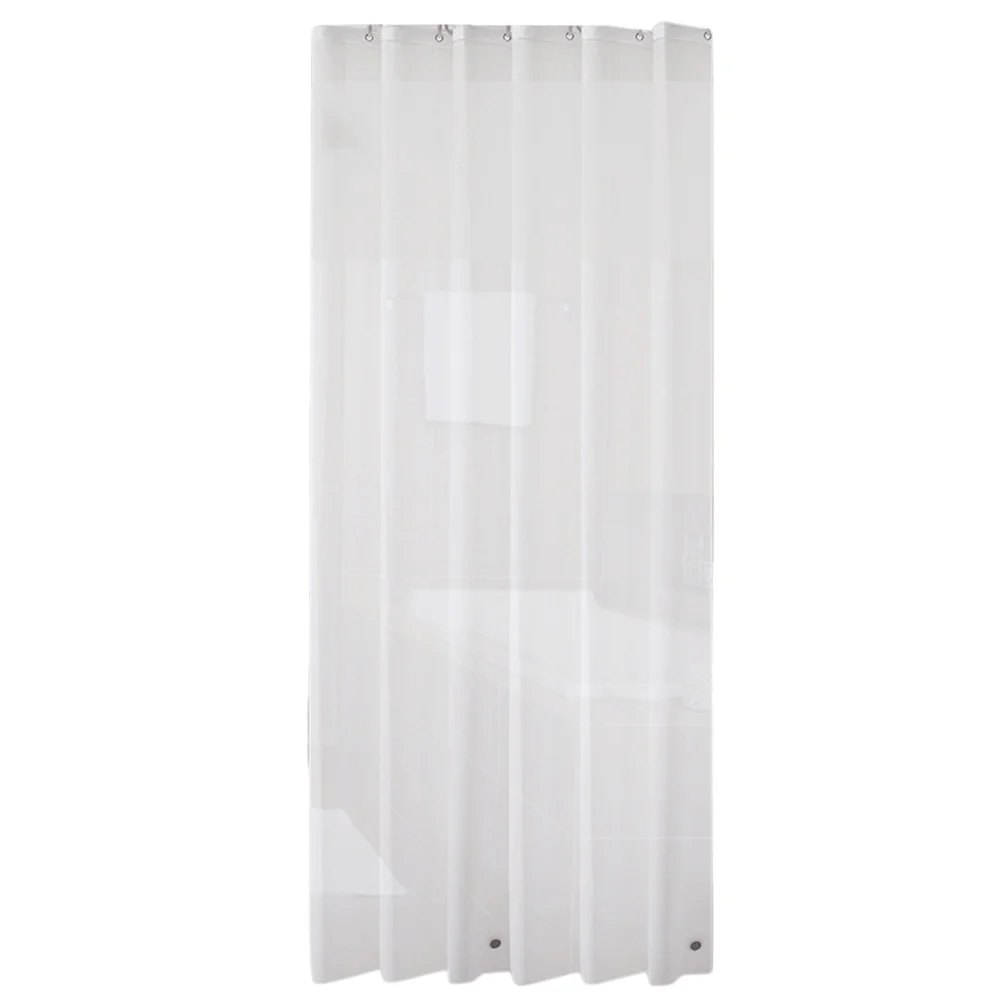 

White Shower Curtain Waterproof Bath Curtain for Bathroom 180x200cm