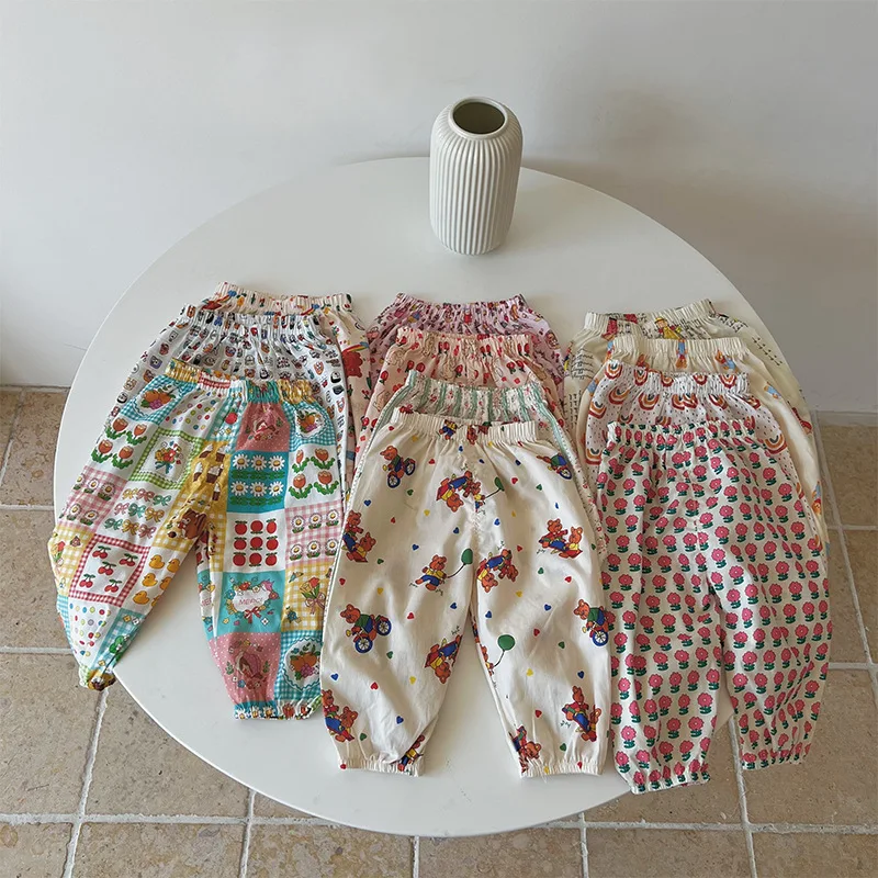 

Mosquito Proof Pants Summer Children's Lantern Pants Children's Clothes Summer New Baby Boys and Girls' Pants