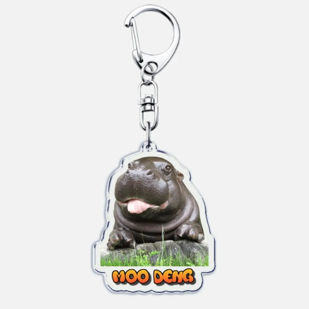 Новый милый детский брелок с бегемотом креативный акриловый мультяшными