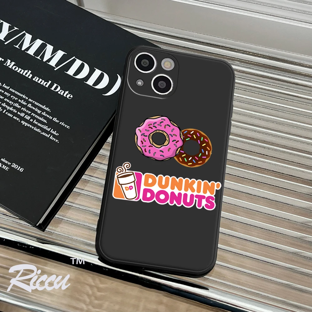 

Dunkin Donuts Coffee Phone Case Bumper Trasparent for IPhone 14 11 12 Pro 8 7 Plus X 13 Pro MAX SE2020 6 Plus XR XS 13 Covers