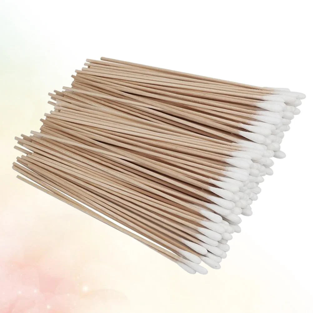 

Cotton Swabs Stick Cleaning Makeup Single Natural Friendly Sticks Applicators Applicator Oil Tipped Handles Wooden Wood Swab Tip