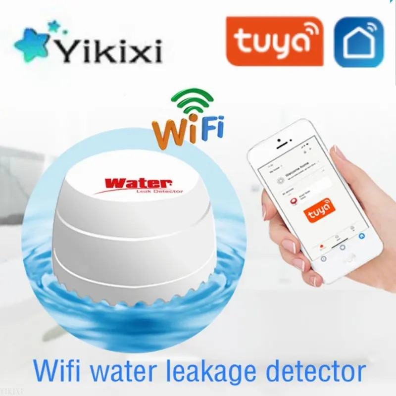

Датчик утечки воды Tuya Wi-Fi, 433 МГц