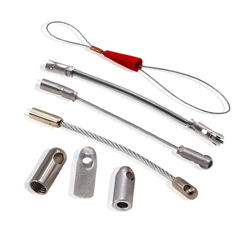 

Accessories Electrician For Repair Automatic Thread Guide Fish Tape Leader Wire Cable Elastic Threader Connector Head