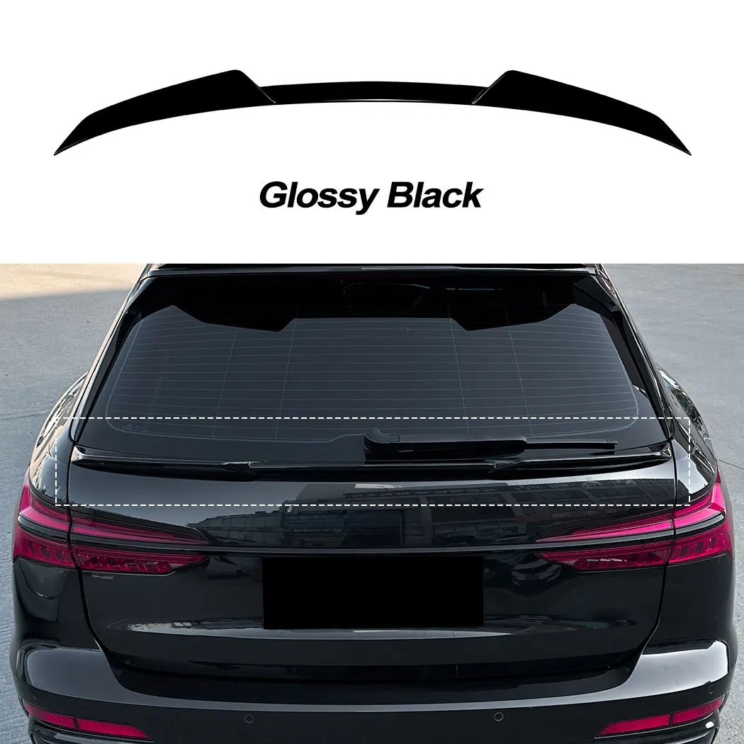 

Для Audi A6 C8 Avant Allroad Travel Edition спойлер на крышу задний багажник среднее крыло 2019-2024 внешняя модификация глянцевый черный