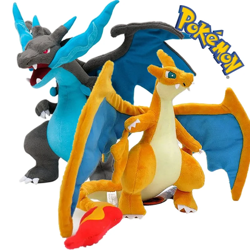 

25cm Pokemon Anime Figure Charizard Plush Doll Cute Cartoon Soft Stuffed Model Fluffy Toys Bedroom Ornaments Kids Birthday Gifts