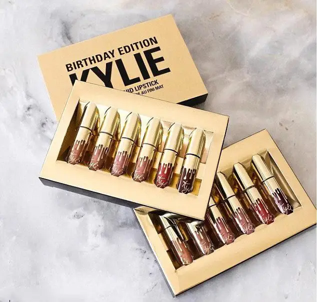 Матовая помада KYLIE + карандаш для губ, водостойкий жидкий блеск для губ