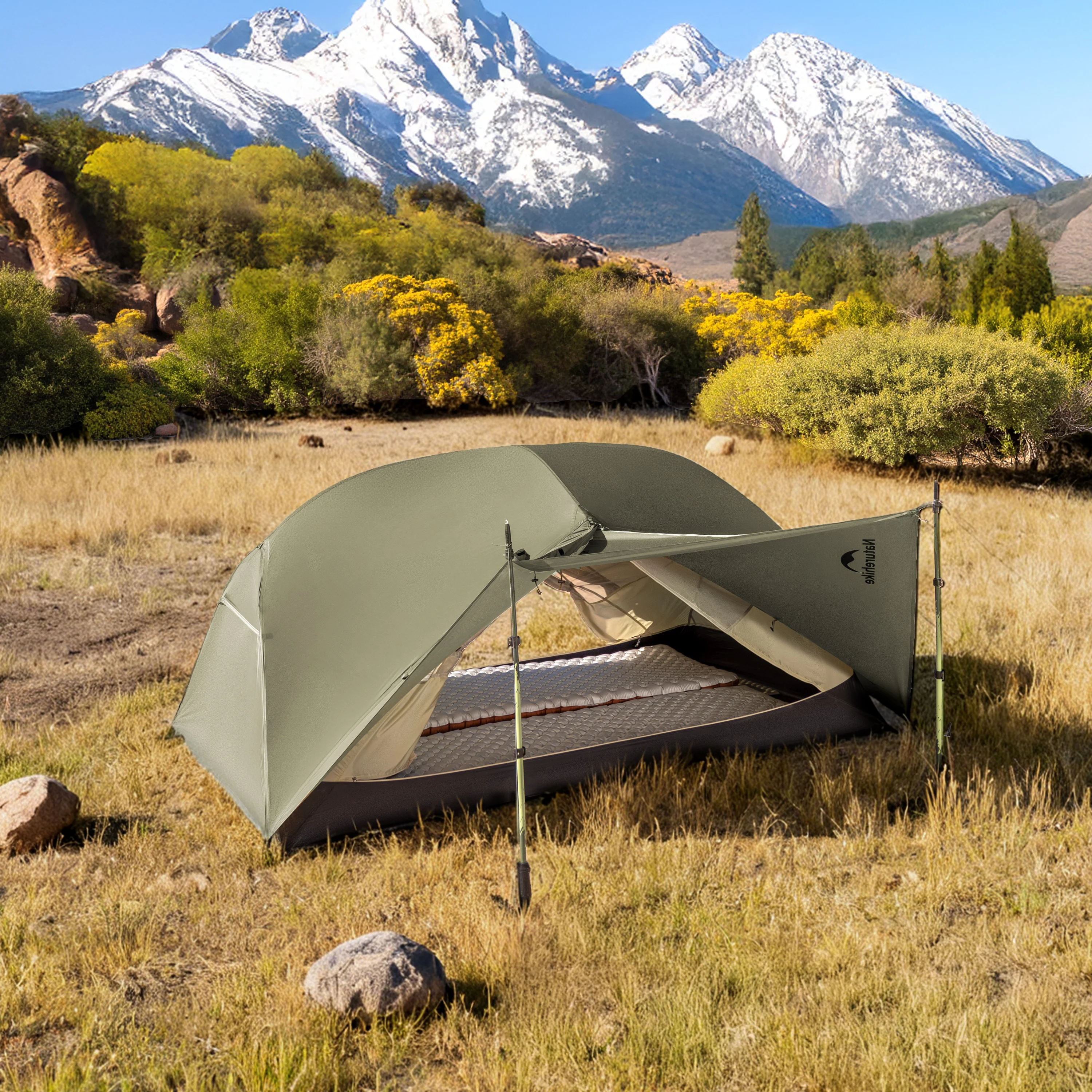 Палатка Naturehike Mongar Pro Ultralight для 1-2 человек, 20D нейлон, двухслойная, водонепроницаемая, для походов и кемпинга, 3 сезона (art.: 3920dbc4c048d) - 3920dbc4c048d
