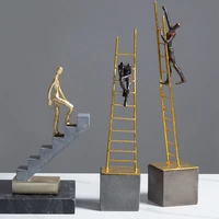 climbing character ornaments home decoration accessories abstract thinker statue living room decoration modern art statue