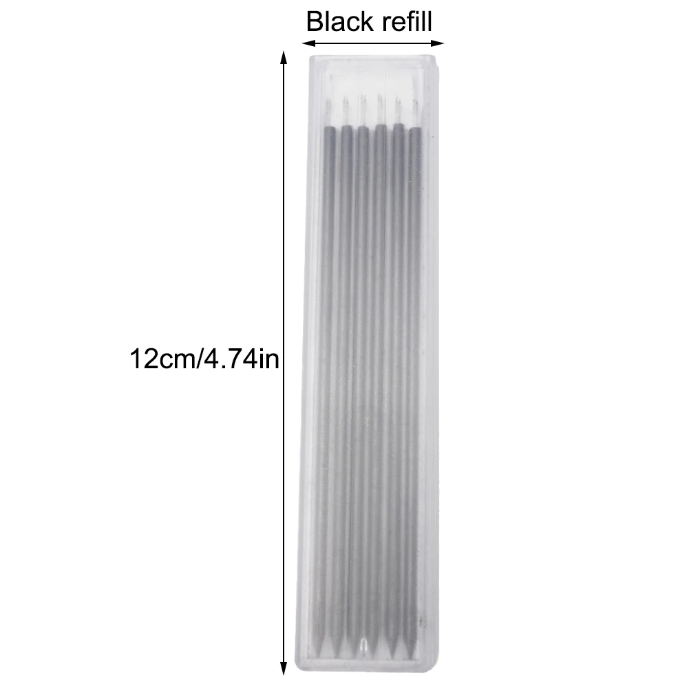 

60PCS Solid Carpenter Pencil Refill Replace Hole Mechanical Refill Pencil Marker Marking Graphite + Clay Woodworking Tools