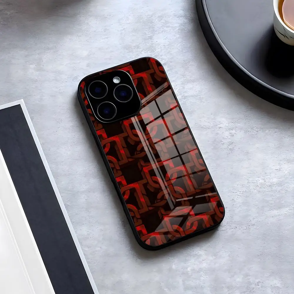 Фото Чехол Duki 5202 для iPhone 17 Pro Max, 16, 15, 14 Pro Max, 13, 11 Plus, стеклянная крышка №3