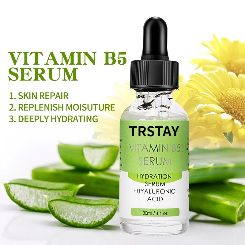 

Vitamin B5 Face Serum Smooth Moisturizing Repair Dry Skin Aloe Soothe Pores Shrink Firming Hydrating Oil Control Facial Essence