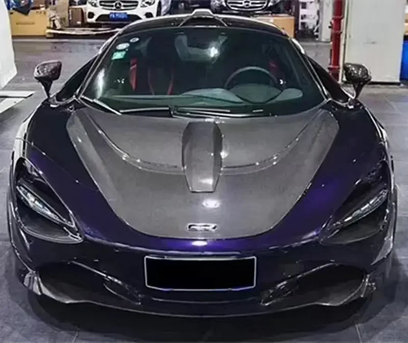 Новый стиль передний бампер из настоящего углеродного волокна капот двигателя