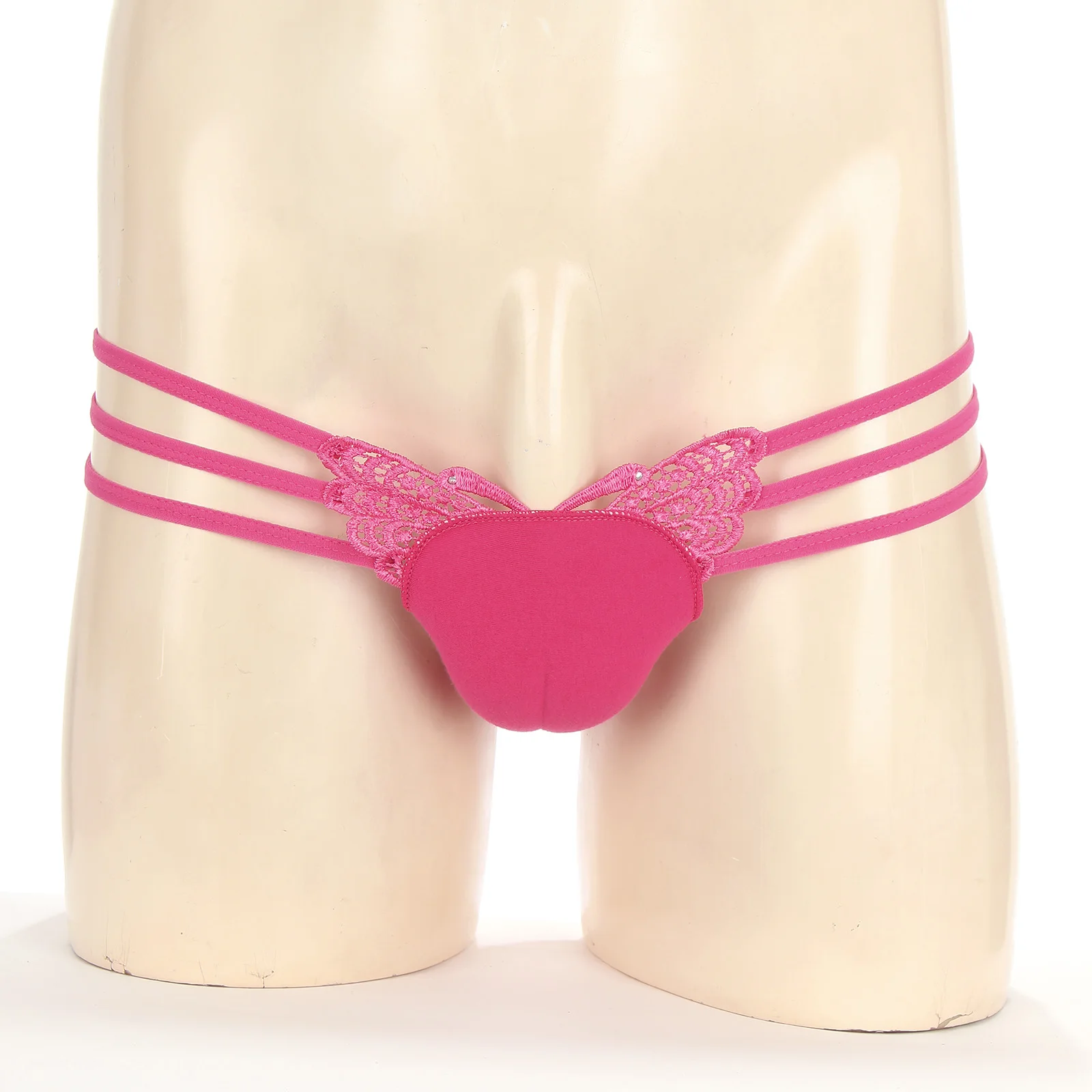 

Mens Lingerie Solid Color G-string Thongs Panties Sissy Underwear Low Rise Pouch Thong Transvestite Cross-Dresser T-Back Briefs