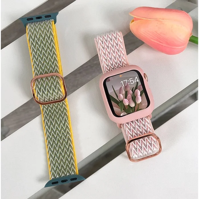 Nylon Strap for Apple watch band 44mm 45mm 41mm 40mm 49mm 42mm accessories pulseira bracelet correa iwatch series 8 7 SE 6 5 4 3