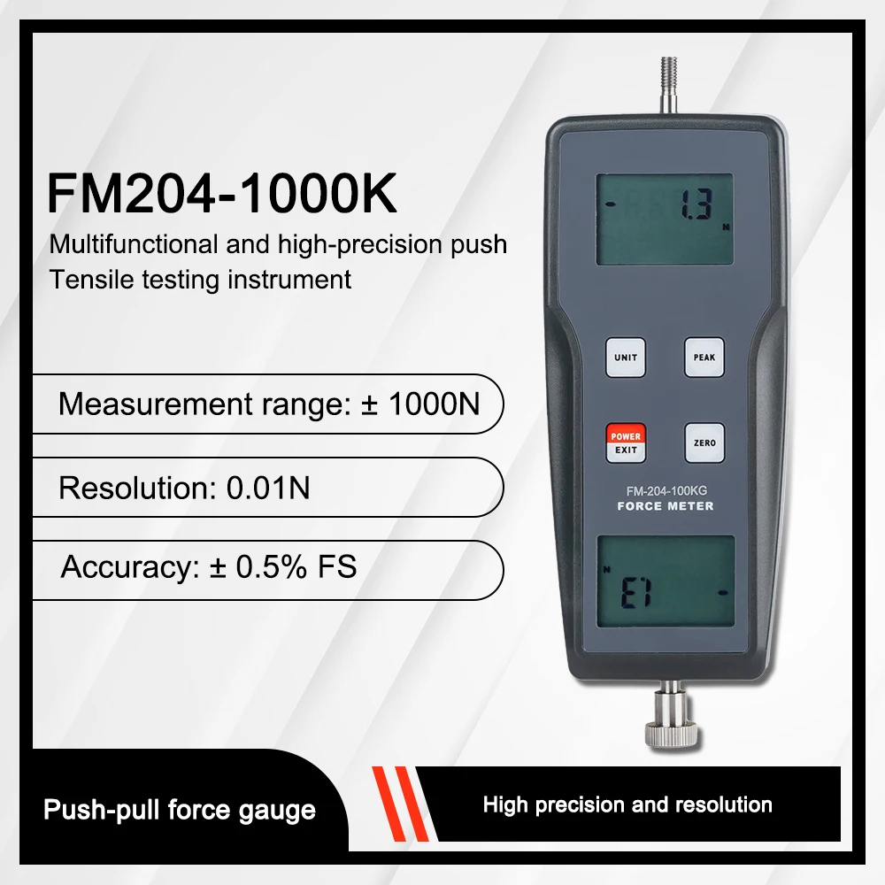 

Multi-functional FM204 FM-50K/100K/10000K Push Pull ForceGauge