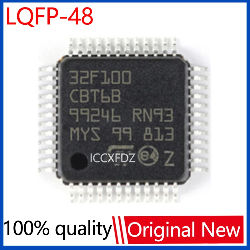 

100% New STM32F100CBT6B 32F100CBT6B STM32F100 CBT6B 32F100 CBT6B QFP-48 Chipset