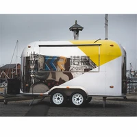 airstream multifunctional concession food trailer with kitchen equipment mobile fast food vending truck bakery cart