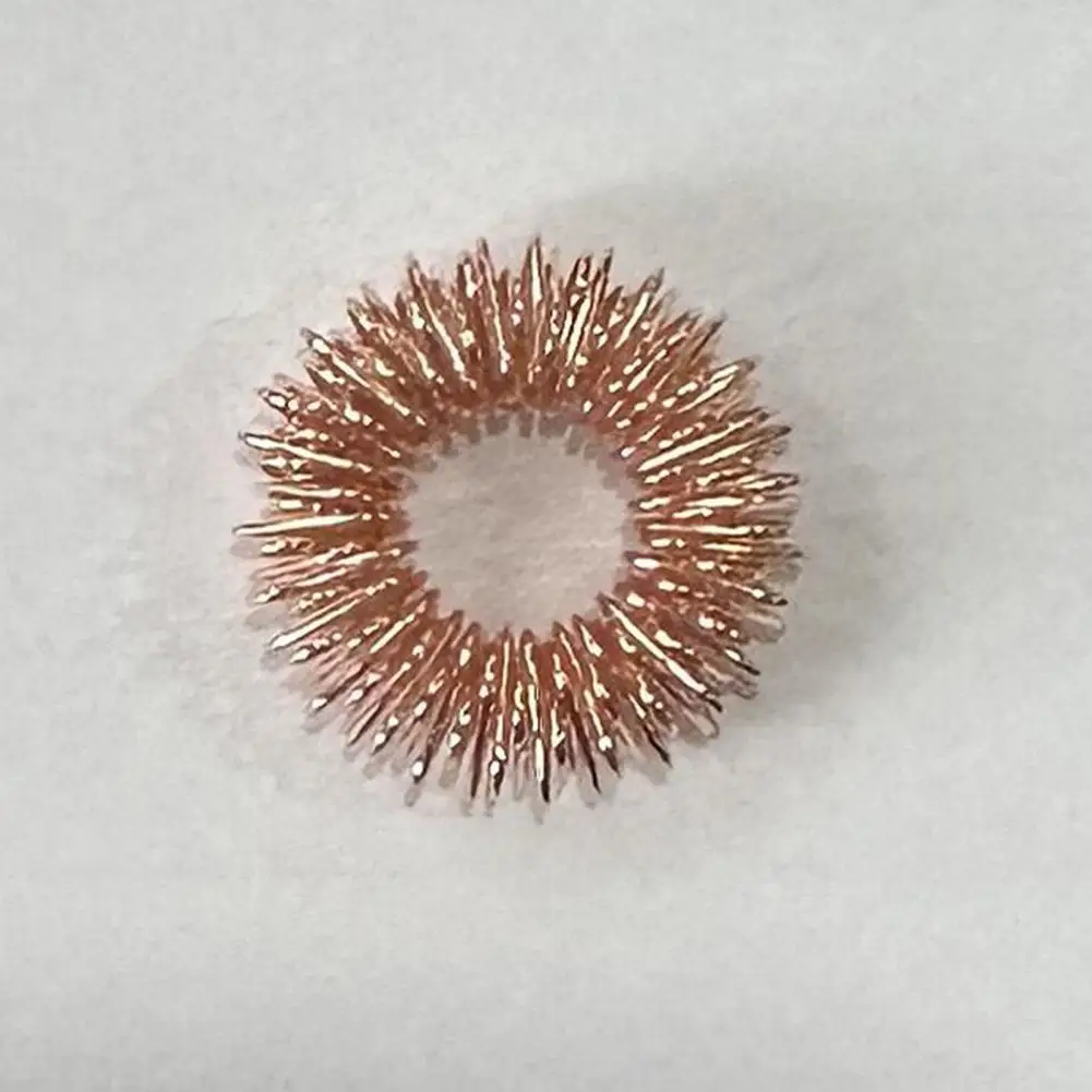 

5 шт. полезные массажные кольца для пальцев многоцветные антистрессовые кольца без запаха мини Пружинные массажные круги уменьшают усталость