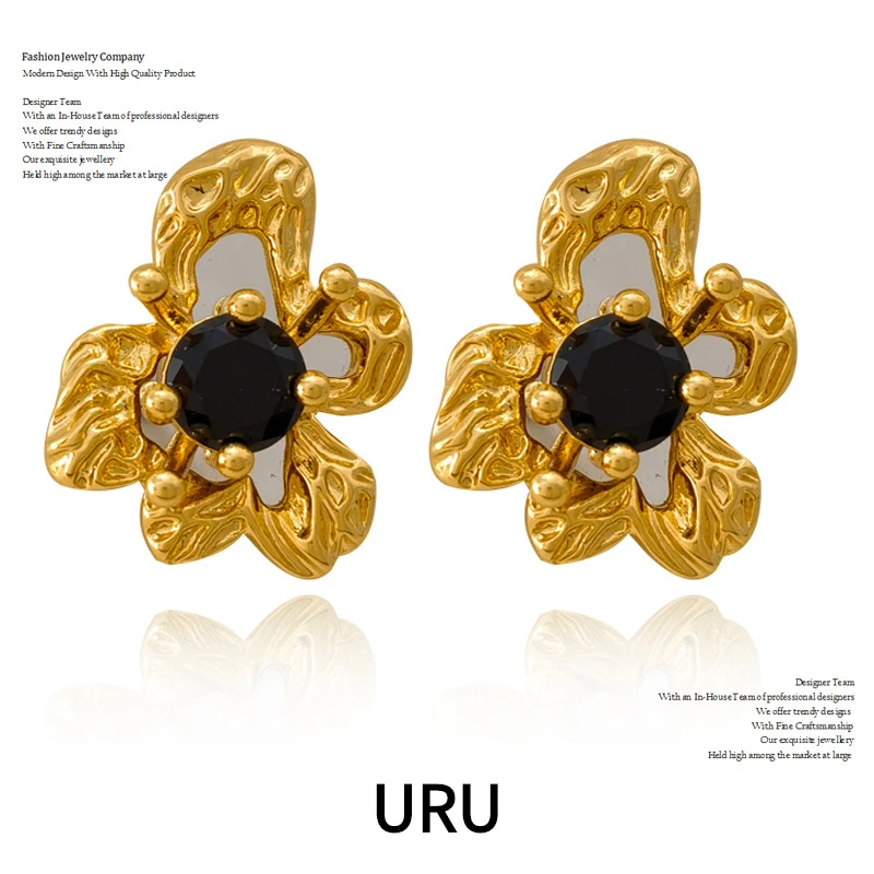 

Fashion Jewelry 925 Silver Needle Vintage Temperament Irregular Resin Earrings For Women Accessories Gifts 2023 Trend New