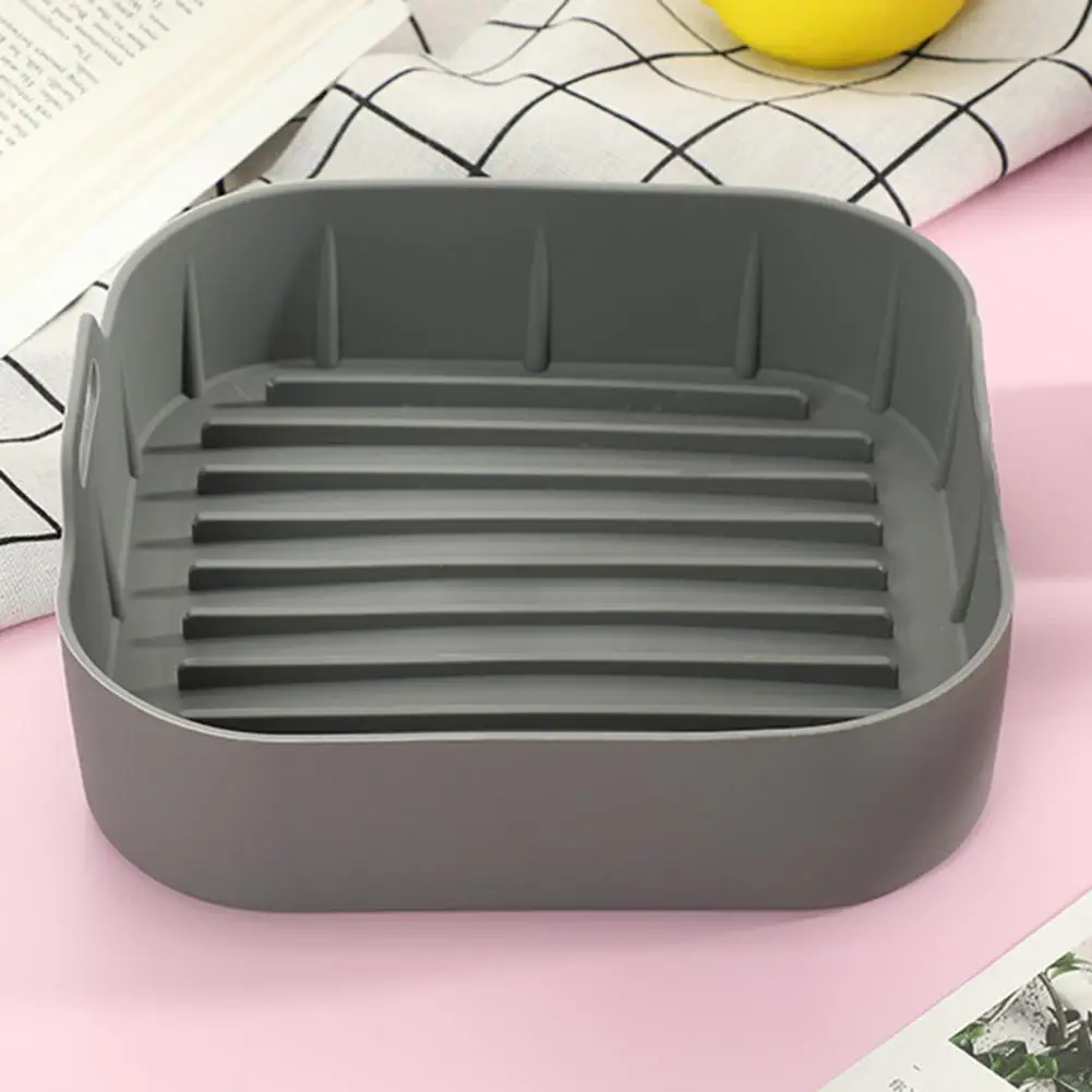 

Durable Silicone Baking Pan Food Grade Non-stick Non-deformable Silicone Baking Pan Steamer Liner Air Fryers Basket