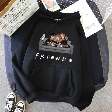 2022 Winter Women Hoodies Potter Friends Printing Fashion Hoodie Warm Long Sleeve Man Sweatshirts Ladies Hooded Clothes Tops