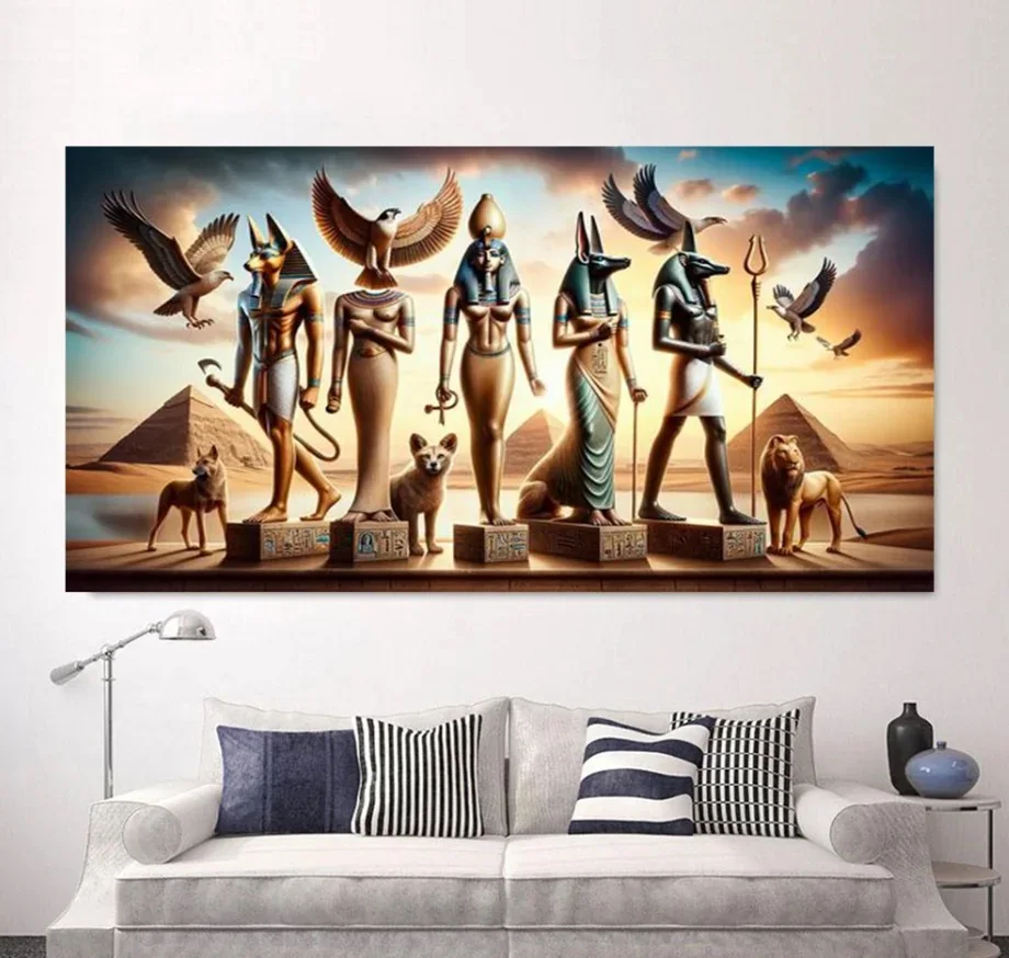 Большая египетская религиозная королева Анубис животные 5D сделай сам алмазная