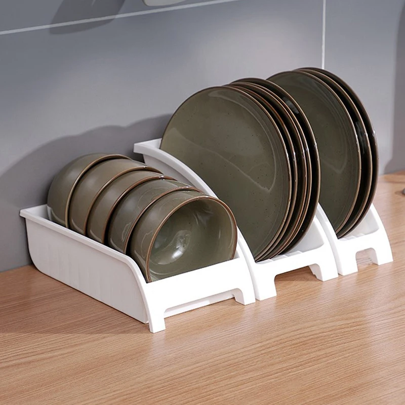 

Dish Drying Rack Plate Holders Organizer Upright Draining Dish Racks Organizer Plate Storage Holders for Kitchen Storage